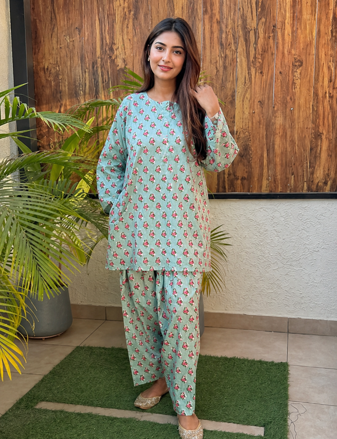 Divya Cotton Printed Suit Set For Women