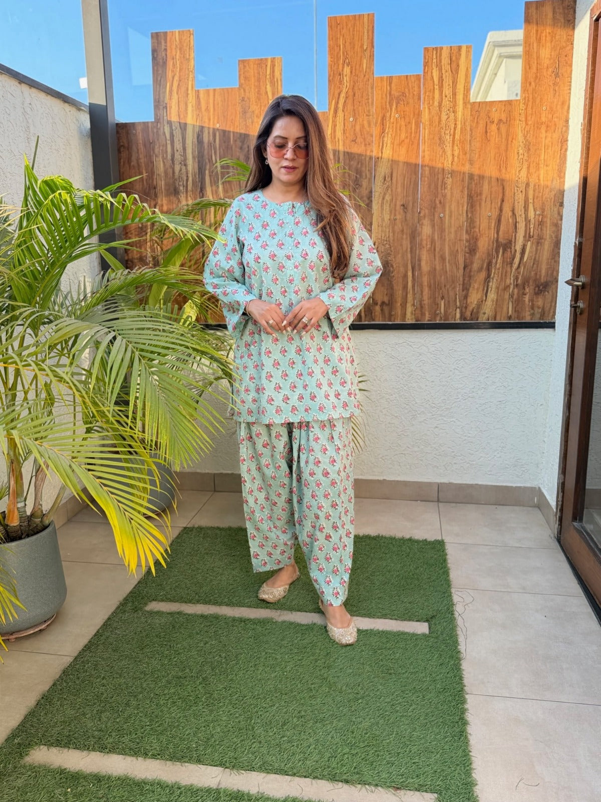 Divya Cotton Printed Suit Set For Women