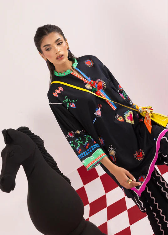 Mira Kapur Black Printed Co-Ord Set