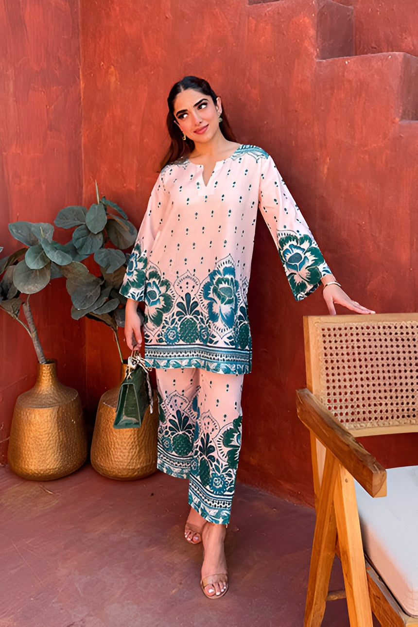 Teju Cotton print Cord Set For Women