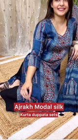 Ravina Modal Silk Kurta Duppata Set
