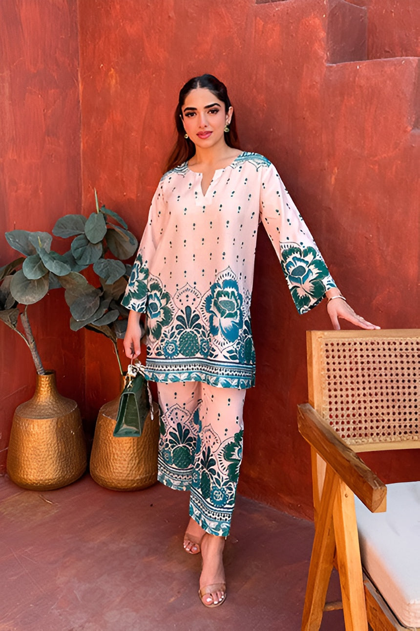 Teju Cotton print Cord Set For Women