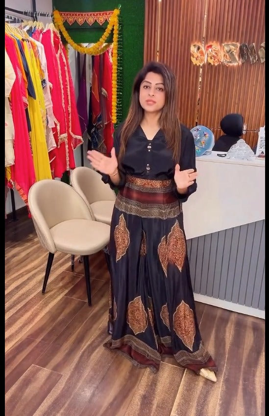 Nikita Shirt And Palazza Suit Set