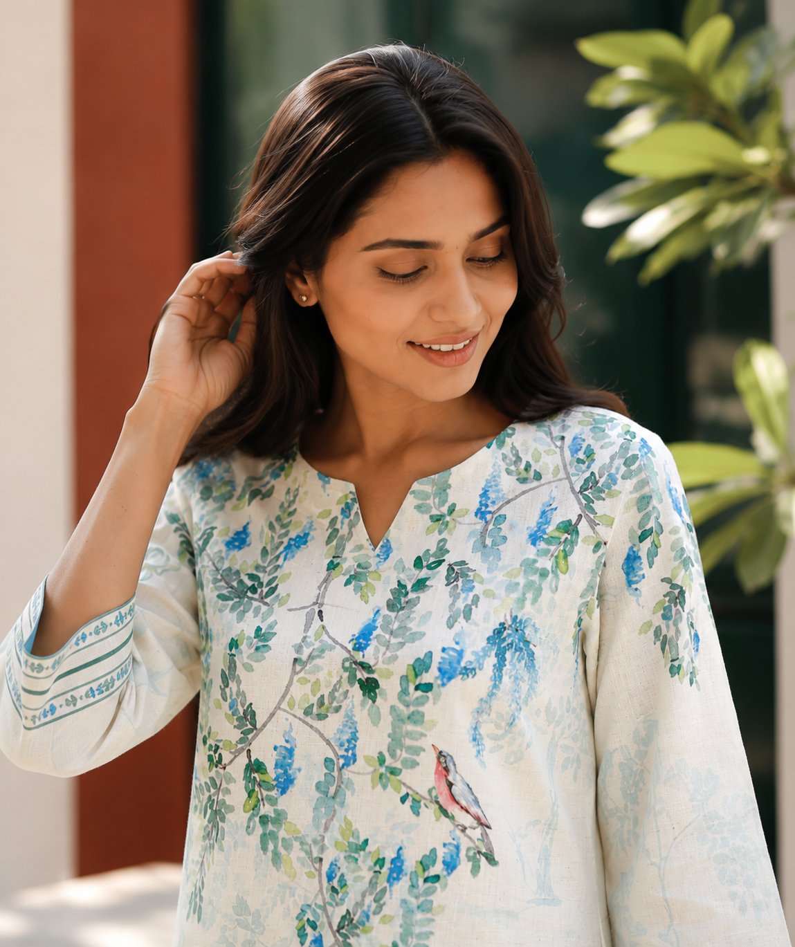 Samantha Flex cotton kurta set for women.