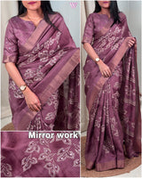 Navnidhi  zari jacquard checks with zari border in saree