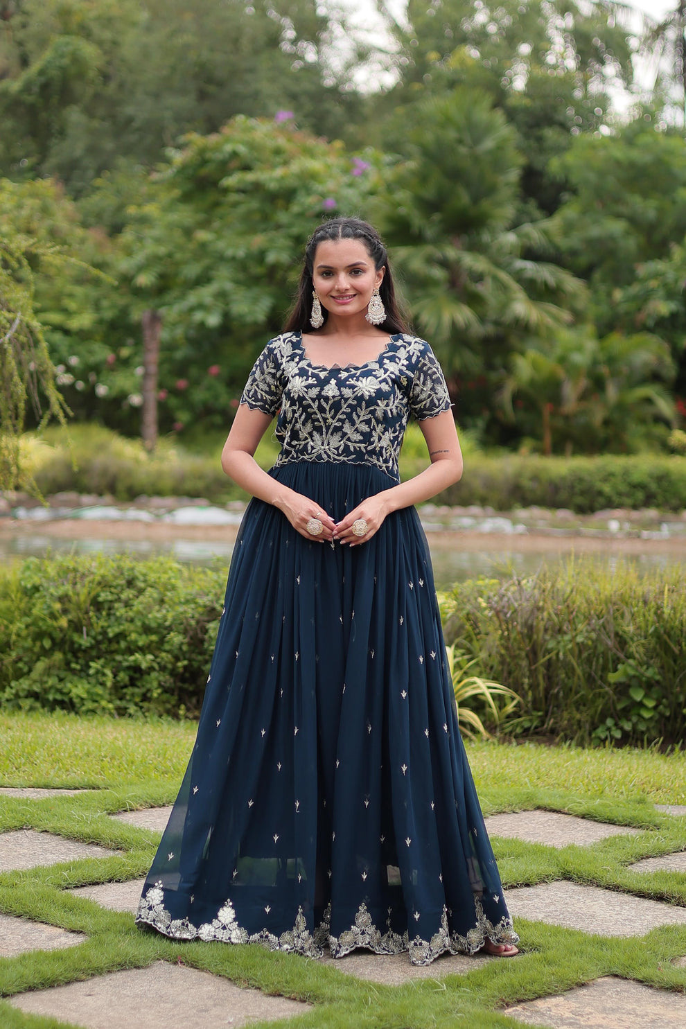Readymade Designer Gown – mituscouture