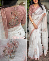 Designer digital print in saree