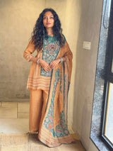 Rina Traditional Printed Kurta Palazzo Set with Dupatta