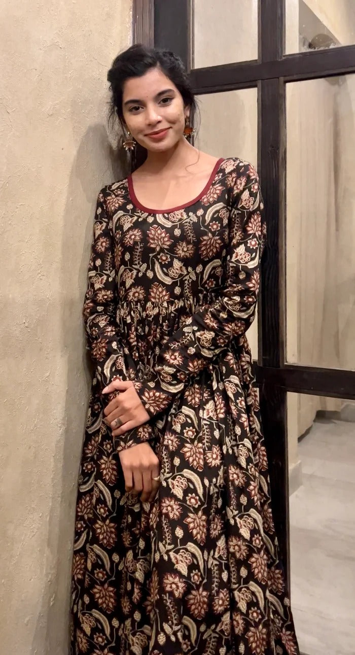Riddhi Kalamkari Printed Summer Dress For Women